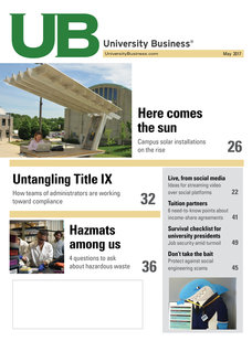 University Business magazine cover