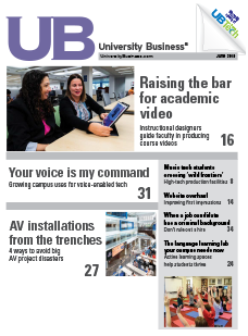 University Business magazine cover