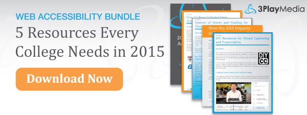 Web Accessibility Bundle: 5 Resources Every College Needs in 2015