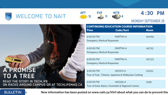 [image] Screen shot of NAIT communication system