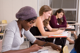 [image] students using phones in class